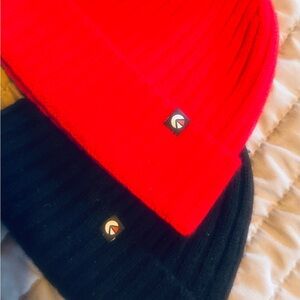 Ethika Red and Black Women beanies